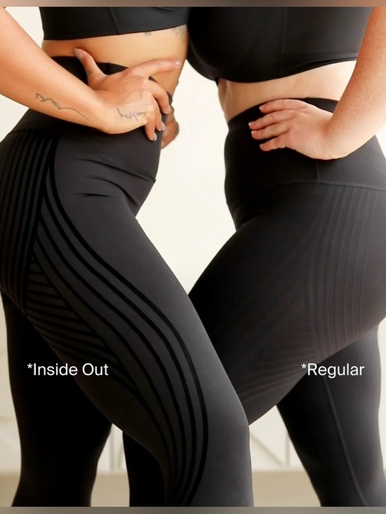 knix Pants - KNIX Black Coverage Lifting Contouring Fabric Leggings size Medium EUC